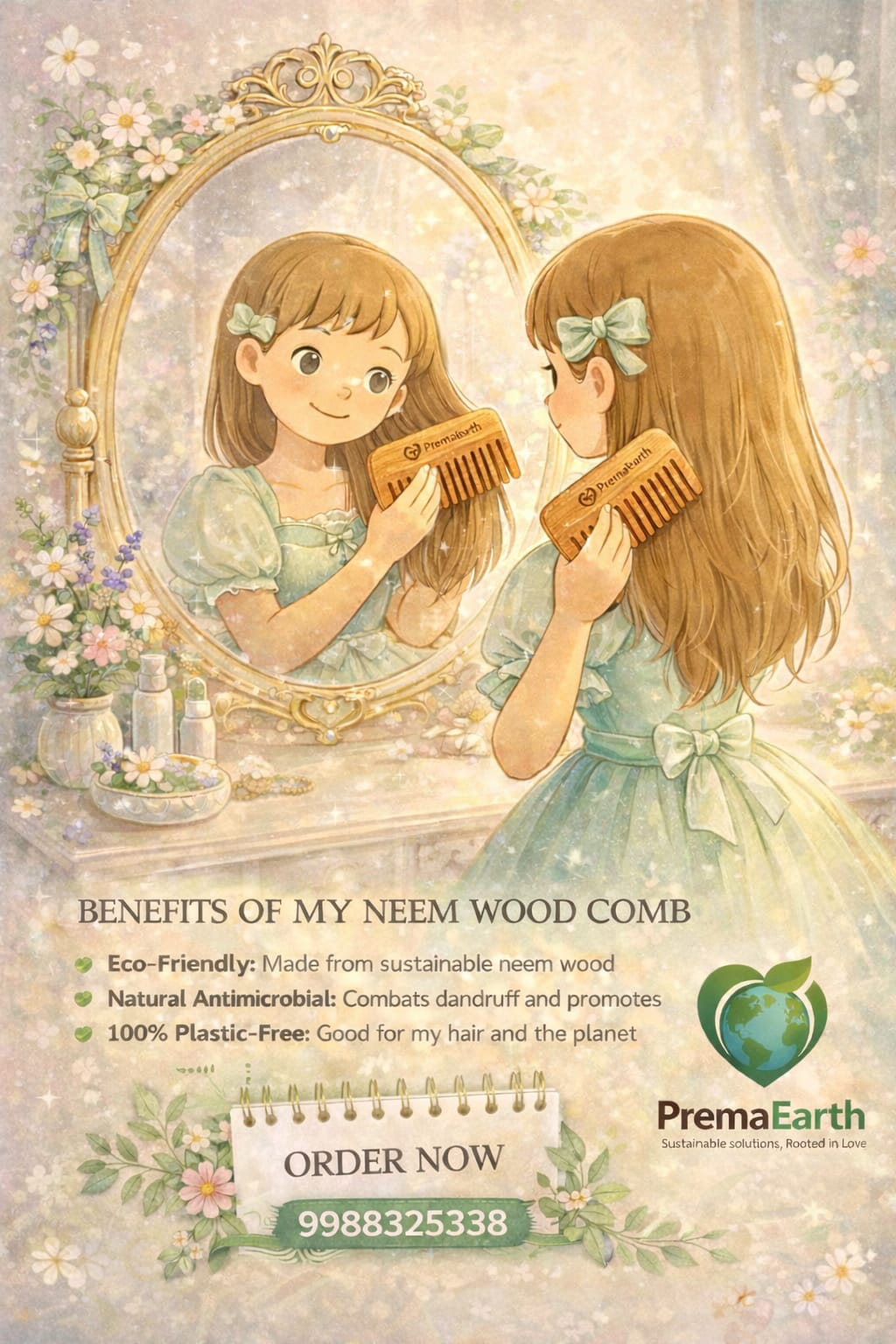 Neem Wood Comb